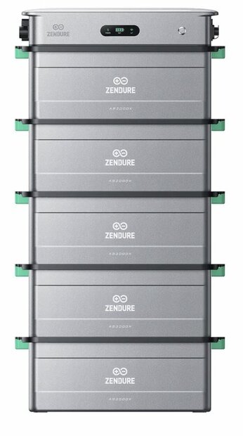 Zendure SolarFlow 2400 AC Incl. 5 x AB3000X (14400Wh) &amp; P1 Meter